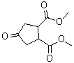 structure of CAS# 6453-07-2, 4-Oxo-1,2-cyclopentanedicarboxylic acid dimethyl ester