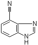 structure of CAS# 64574-21-6, 1H-Benzimidazole-4-carbonitrile