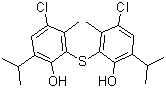 CAS # 64633-23-4, 2,2'-Thiobis[4-chloro-6-isopropyl-3-methylphenol], 2,2'-Thiobis[4-chloro-6-isopropyl-m-cresol]