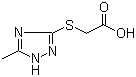 CAS # 64679-65-8, [(5-Methyl-1H-1,2,4-triazol-3-yl)thio]-acetic acid, NSC 78999, Tiazotic acid