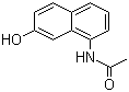 structure of CAS# 6470-18-4, 1-Acetamido-7-hydroxynaphthalene