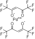 CAS # 64916-48-9, Palladium bis(hexafluoroacetylacetonate), Palladium bis(1,1,1,5,5,5-hexafluoro-2,4-pentanedionate)