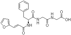 structure of CAS# 64967-39-1, N-[3-(2-呋喃基)丙烯酰]-L-苯丙氨酰-甘氨酰-甘氨酸