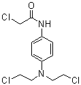 CAS # 64977-03-3, N-[4-[Bis(2-chloroethyl)amino]phenyl]-2-chloroacetamide, NSC 260490