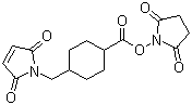 CAS # 64987-85-5, N-Succinimidyl 4-(N-maleimidomethyl)cyclohexane-1-carboxylate, 4-(N-Maleimidomethyl)cyclohexanecarboxylic acid N-hydroxysuccinimide ester