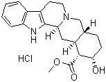 CAS # 65-19-0, Yohimbine hydrochloride, 17-Hydroxy-yohimban-16-carboxylic acid methyl ester hydrochloride