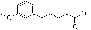 CAS # 6500-64-7, 3-Methoxybenzenepentanoic acid, 5-(3-Methoxyphenyl)pentanoic acid, 5-(m-Methoxyphenyl)valeric acid