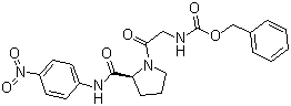 structure of CAS# 65022-15-3, N-(苄氧羰基)甘氨酰-N-(4-硝基苯基)-L-脯氨酰胺