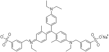 CAS 登录号：6505-30-2, 酸性蓝 104