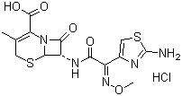 structure of CAS# 65052-63-3, Cefetamet hydrochloride