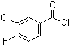 structure of CAS# 65055-17-6, 3-氯-4-氟苯甲酰氯