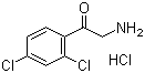 structure of CAS# 65146-54-5, 2-氨基-1-(2,4-二氯苯基)乙酮盐酸盐