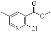 structure of CAS# 65169-43-9, 2-Chloro-5-methyl-3-pyridinecarboxylic acid methyl ester