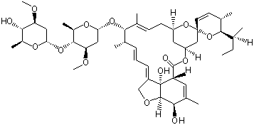 structure of CAS# 65195-55-3, 阿维菌素 B1a