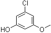 structure of CAS# 65262-96-6, 3-Chloro-5-methoxyphenol