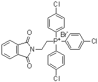 CAS # 65273-53-2, Tris(4-chlorophenyl)[2-(1,3-dihydro-1,3-dioxo-2H-isoindol-2-yl)ethyl]phosphonium bromide, NSC 263155