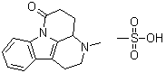 CAS # 65284-88-0, 1,2,3,3a,4,5-Hexahydro-3-methyl-6H-indolo[3,2,1-de][1,5]naphthyridin-6-one monomethanesulfonate