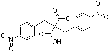 structure of CAS# 653306-99-1, 2,2-双(4-硝基苄基)丙二酸