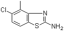 structure of CAS# 65373-18-4, 2-Amino-5-chloro-4-methylbenzothiazole