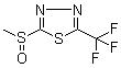 structure of CAS# 65439-30-7, 2-(Methylsulfinyl)-5-(trifluoromethyl)-1,3,4-thiadiazole