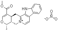 CAS # 6545-58-0, Serpentine nitrate, (19alpha)-3,4,5,6,16,17-Hexadehydro-16-(methoxycarbonyl)-19-methyloxayohimbanium nitrate