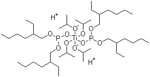 CAS 登录号：65460-52-8, 四异丙基二(二辛基亚磷酸酰氧基)钛酸酯