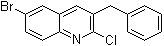 CAS # 654655-68-2, 6-Bromo-2-chloro-3-(phenylmethyl)quinoline
