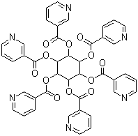 CAS # 6556-11-2, Inositol nicotinate, Inositol hexanicotinate, Inositol hexa-3-pyridinecarboxylate