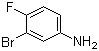 3-Bromo-4-fluoroaniline molecular structure (CAS 656-64-4)