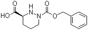 structure of CAS# 65632-62-4, (S)-1-(Benzyloxycarbonyl)hexahydropyridazine-3-carboxylic acid