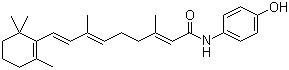 CAS # 65646-68-6, Fenretinide, N-(4-Hydroxyphenyl)retinamide, Retinoic acid p-hydroxyanilide