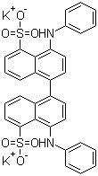 CAS # 65664-81-5, 4,4'-Dianilino-1,1'-binaphthyl-5,5'-disulfonic acid dipotassium salt