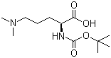 CAS # 65671-54-7, (S)-2-[(tert-Butoxycarbonyl)amino]-5-(dimethylamino)pentanoic acid