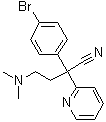 CAS # 65676-22-4, alpha-(4-Bromophenyl)-alpha-[2-(dimethylamino)ethyl]-2-pyridineacetonitrile