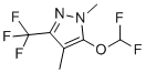 CAS # 656825-65-9, 5-(difluoromethoxy)-1,4-dimethyl-3-(trifluoromethyl)-1H -Pyrazole