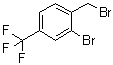 2-Bromo-1-(bromomethyl)-4-(trifluoromethyl)benzene molecular structure (CAS 657-64-7)