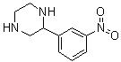 structure of CAS# 65709-29-7, 2-(3-Nitrophenyl)piperazine
