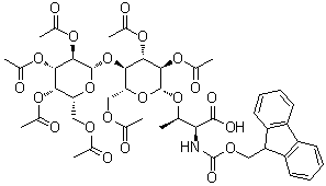 CAS 登录号：657395-98-7, N-[芴甲氧羰基]-O-[2,3,6-三-O-乙酰基-4-O-(2,3,4,6-四-O-乙酰基-beta-D-吡喃半乳糖基)-beta-D-吡喃葡萄糖基]-L-苏氨酸
