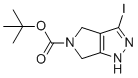 structure of CAS# 657428-55-2, tert-Butyl 3-iodo-4,6-dihydropyrrolo[3,4-c]pyrazole-5(1H)-carboxylate