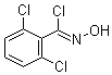 structure of CAS# 6579-27-7, 2,6-Dichloro-N-hydroxybenzenecarboximidoyl chloride