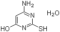 4-Amino-6-hydroxy-2-mercaptopyrimidine monohydrate molecular structure (CAS 65802-56-4)