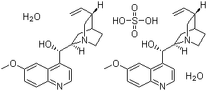 structure of CAS# 6591-63-5, Quinidine sulfate dihydrate