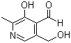 Pyridoxal molecular structure (CAS 66-72-8)