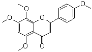 structure of CAS# 6601-66-7, 4',5,7,8-Tetramethoxyflavone