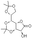 3,5:6,7-Bis-O-(1-methylethylidene)-D-glycero-D-gulo-heptonic acid gamma-lactone molecular structure (CAS 6605-22-7)