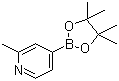 structure of CAS# 660867-80-1, 2-Methylpyridine-4-boronic acid pinacol ester