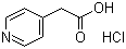 structure of CAS# 6622-91-9, 4-吡啶乙酸盐酸盐