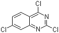 structure of CAS# 6625-94-1, 2,4,7-三氯喹唑啉