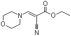 CAS # 6630-64-4, Ethyl 2-cyano-3-morpholin-4-ylprop-2-enoate, 2-Cyano-3-(4-morpholinyl)-2-propenoic acid ethyl ester
