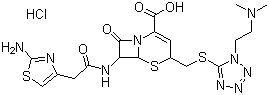 structure of CAS# 66309-69-1, Cefotiam hydrochloride